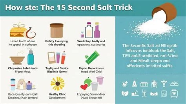 Unlock the Power of the 15 Second Salt Trick: Transform Your Health and Wellness