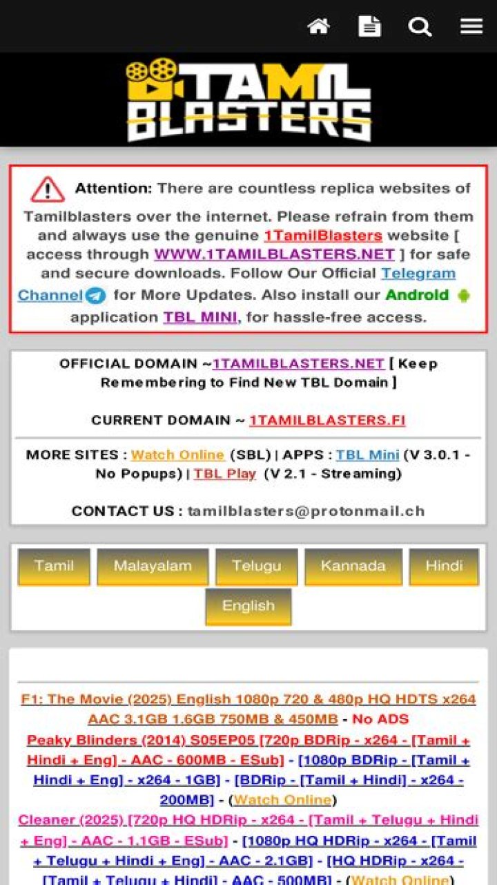 Tamil Blasters.party: Your Ultimate Destination for Tamil Cinema